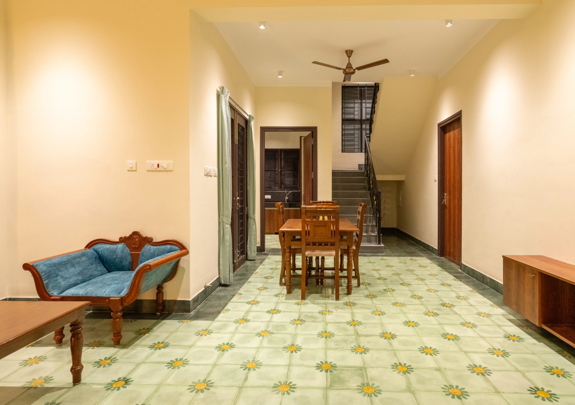 Tall tree canopy of Greenwoods surrounding the Nadhima villa