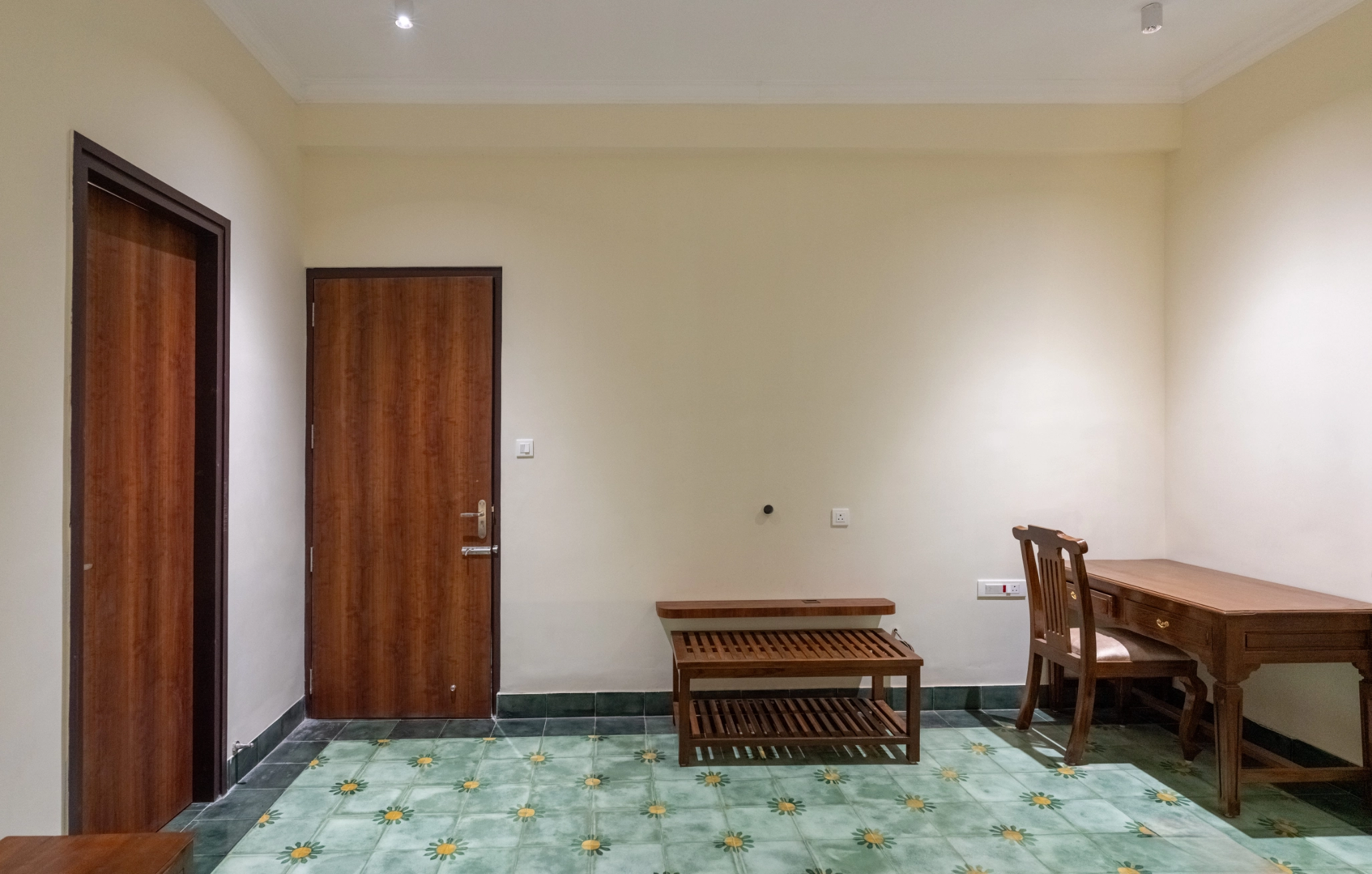 The Cauvery Dining Hall set up for a family pilgrimage meal