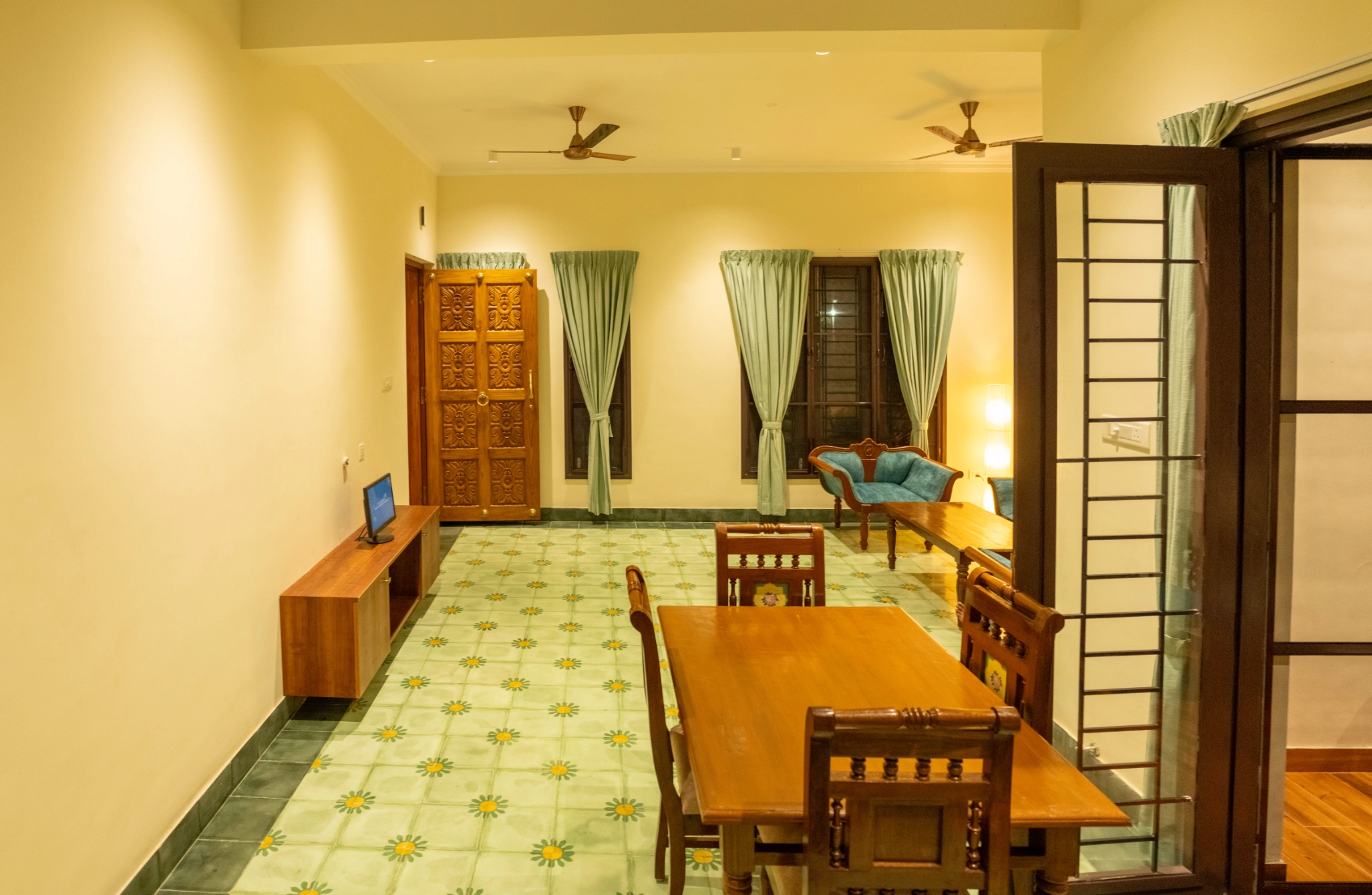 Tall tree canopy of Greenwoods surrounding the Nadhima villa