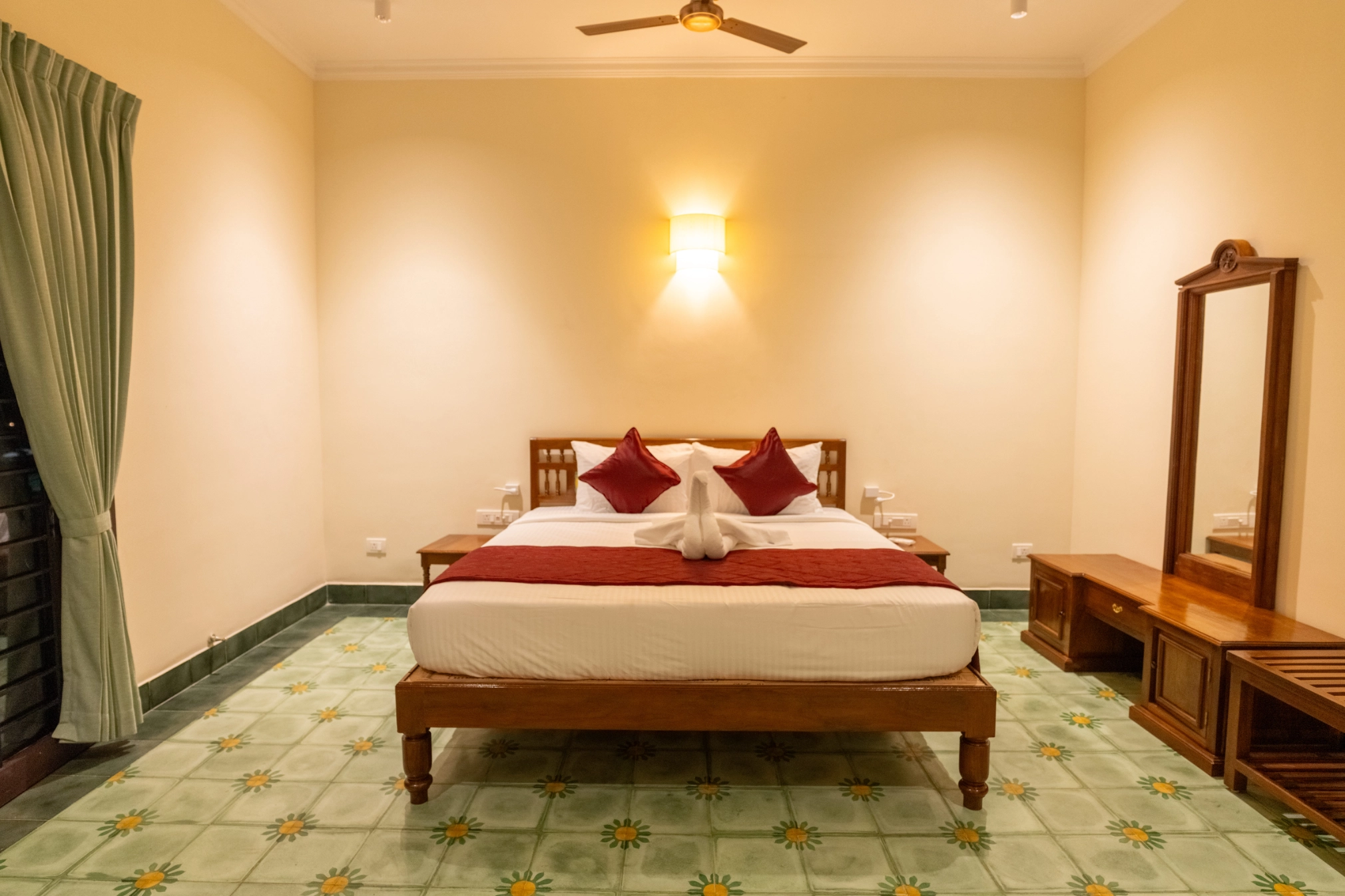 Tall tree canopy of Greenwoods surrounding the Nadhima villa