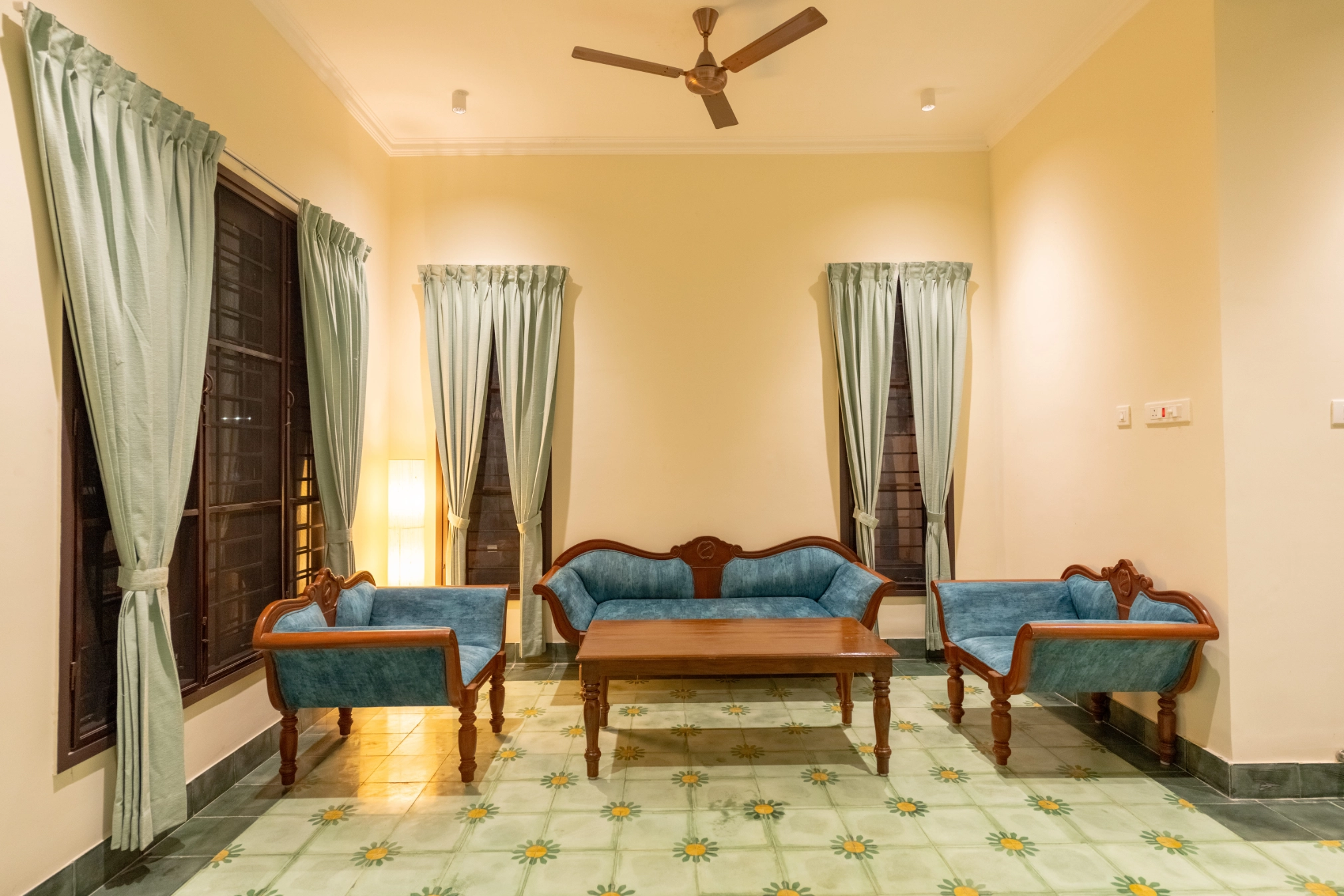 Tall tree canopy of Greenwoods surrounding the Nadhima villa